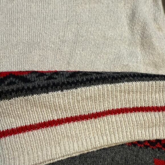 Mossimo Women’s XXL Gray Red Holiday Sweater Reindeer Snowflake Winter Christmas - Picture 7 of 9